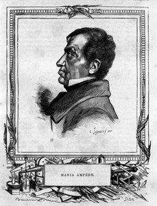 Andre Marie Ampere (1775-1836) francia fizikus portréja. alkotó: Unknown artist