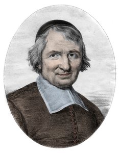 Antoine Arnauld dit le Grand Arnauld (1612-1694) portréja, francia pap, teológus, filozófus és matematikus, a janzenisták tagja (Antoine Arnauld portréja francia római katolikus teológus, filozófus és matematikus, az egyik vezető alkotó: Unknown artist