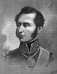Antonio Jose de Sucre (1795-1830) portréja – a venezuelai függetlenségi vezető – metszet alkotó: Unknown artist