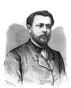 Arthur Chervin (1850-1921), a párizsi Institut des Begues alapítójának és igazgatójának portréja. Metszet a "" The Illustrious Universe" -ba alkotó: Unknown artist