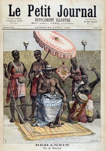 Behanzin (1844-1900), Dahomey (Benin) királyának portréja – az 1892. április 23-i „” Le Petite Journal”-ban alkotó: Unknown artist