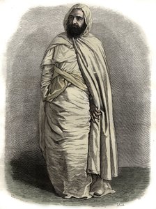 Ben Mahi Ed Din Abd El Kader (Abd El-Kader) (1808-1883) ABDELKADER, Mascara Amir katonai és vallási vezető portréja - Ben Mahi Ed Din Abd El Kader (Abd El-Kader) portréja (1808- 1883) Algerien emír - alkotó: Unknown artist