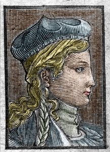 Brunehaut vagy Brunehilde (kb. 534 -613) I. Sigebert feleségének portréja. alkotó: Unknown artist