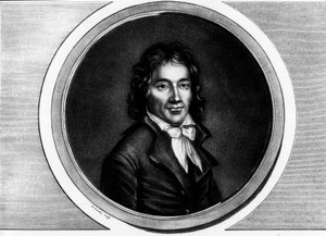 Camille Desmoulins (1760-1794), párizsi képviselő portréja. Metszet a „” A francia forradalom történelmi festményeinek teljes gyűjteménye, három kötetben.””” 1804. alkotó: Unknown artist