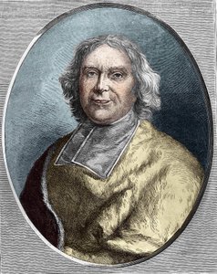 Fleury bíboros (1653 - 1743) portréja.André Hercule de Fleury metszet 1866-ból. alkotó: Unknown artist