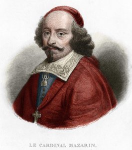 Jules Mazarin bíboros (Giulio Raimondo Mazzarino vagy Mazarino) portréja (1602-1661) 1854-es metszet alkotó: Unknown artist
