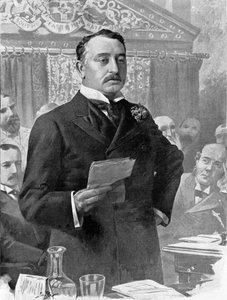 Cecil John Rhodes (1853-1902) brit üzletember és gyarmati adminisztrátor portréja. alkotó: Unknown artist