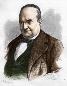 Charles Augustin Sainte Beuve (1804 - 1869) (Sainte-Beuve) író, újságíró és irodalomkritikus portréja. alkotó: Unknown artist