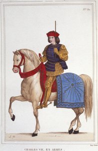 VII. Károly (1403-1461), francia király portréja, 1830-as metszet alkotó: Unknown artist
