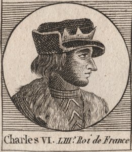 VI. Károly (1368-1422), francia király portréja – VI. KÁROLY (1368-1422) francia király alkotó: Unknown artist