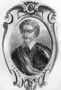 Charles de Gontaut báró, majd Biron hercege (1562-1602) portréja. Maréchal de France. 1866-os metszet. alkotó: Unknown artist