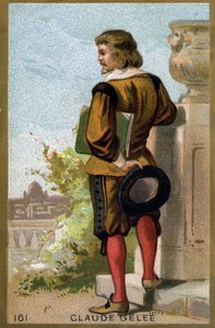 Claude Gellée dit Le Lorrain (1600 - 1682) portréja. A 19. század végének kromolitográfiája. alkotó: Unknown artist
