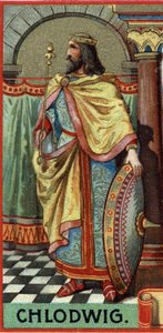 Clovis, a frankkirály portréja i.sz. 481-511 között. alkotó: Unknown artist