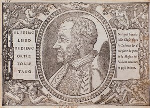 Diego Ortiz Tolletano (Toledano) portréja (fametszet). alkotó: Unknown artist