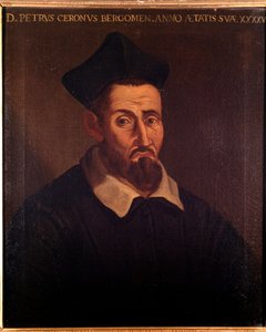 Domenico Pietro Ceron olasz zeneteoretikus, énekes és pap portréja (festmény alkotó: Unknown artist