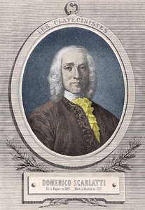 Domenico Scarlatti (1685-1757) olasz zeneszerző portréja alkotó: Unknown artist
