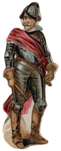 Don Ferdinánd (Fernando) Alvarez de Toledo, Alba (Alba) hercegének (1507-1582) portréja. Kromolitográfia, 19. század vége. alkotó: Unknown artist