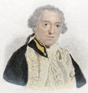 Edward Boscawen (1711-1761) angol admirális és politikus portréja. századi metszet. alkotó: Unknown artist