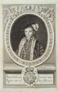 VI. Edward portréja "Az anglikán egyház reformációjának története...", Genf alkotó: Unknown artist