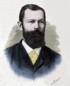 Fischer Emil Hermann (1852-1919) portréja. német vegyész. alkotó: Unknown artist