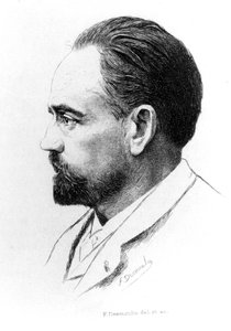F. Desmoulin Emile Zola portréja. alkotó: Unknown artist