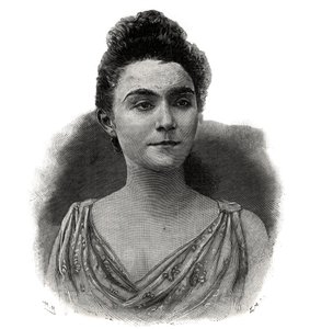 Emma Laure portréja Esther Guilbert, Yvette Guilbert (1865-1944) A kávékoncert francia énekesnője – 1892-es metszet alkotó: Unknown artist