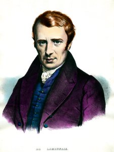 Felicite Robert de Lamennais (1782-1854) francia író portréja. századi magángyűjtemény metszete alkotó: Unknown artist