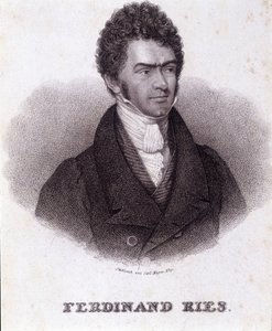 Ferdinand Ries (1784-1838) német zeneszerző és zongoraművész portréja. századi metszet. alkotó: Unknown artist