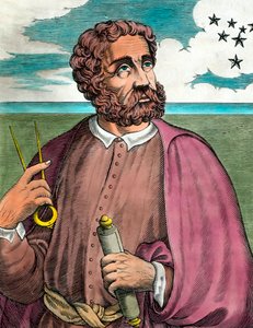 Fernand de Magellan (1480-1521), portugál navigátor portréja - 16. századi metszet - Magángyűjtemény - Ferdinand Magellan (1480-1521) portugál felfedező portréja - 16. századi metszet - Magángyűjtemény alkotó: Unknown artist