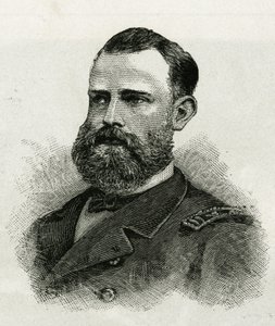 Chipp főhadnagy, a La Jeannette legénységének portréja az északi-sarkra irányuló küldetésben. Metszet „A Jeannette utazása” illusztrálására alkotó: Unknown artist