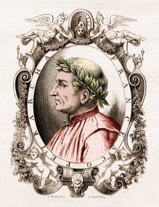 Francesco Petrarca (Petrarca) (1304-1374) olasz költő portréja. alkotó: Unknown artist