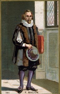 Francis Bacon Baron Verulam (1561-1626) államférfi és angol filozófus portréja. századi kromolitográfiája. alkotó: Unknown artist