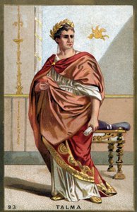 Francois-Joseph (Francois Joseph) Talma (1763-1826) francia színész portréja. A 19. század végének kromolitográfiája. alkotó: Unknown artist