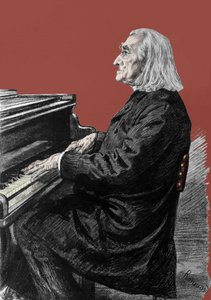 Liszt Ferenc (1811-1886) magyar zongoraszerző és zongoraművész portréja. alkotó: Unknown artist