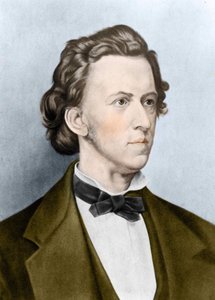 Frederick Chopin (1810-1849) lengyel zeneszerző portréja. alkotó: Unknown artist