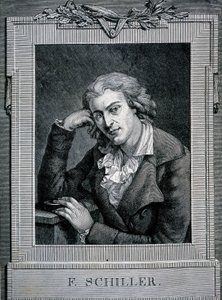 Friedrich von Schiller (1759-1805) német költő és drámaíró portréja. alkotó: Unknown artist