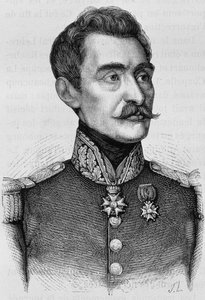 Bréa tábornok portréja. A 19. század végi metszet a „Histoire de France”-ban, H. Martintól. alkotó: Unknown artist