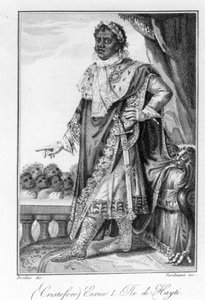 Henry Christophe tábornok, Haiti királyának, Haiti függetlenségének hősének portréja. Gravírozás sd. 19. század. alkotó: Unknown artist