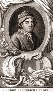 George Frederick Handel portréja (Georg Friedrich Handel alkotó: Unknown artist
