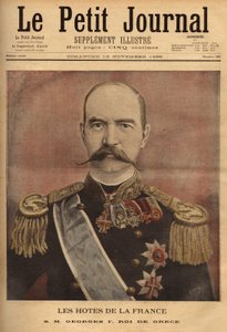 I. György görög király (1845-1913) portréja. Metszet a „” Le petit journal”-ban 1895.10.11. Selva gyűjteménye. alkotó: Unknown artist