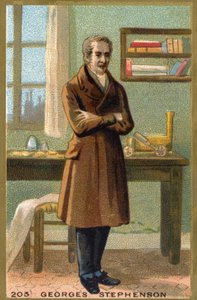 George Stephenson (1781-1848) brit mérnök portréja. alkotó: Unknown artist