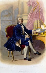 Georges Louis Leclerc, Buffon gróf (1707-1788), francia természettudós és író portréja. In "" Le Plutarque francais"" alkotó: Unknown artist