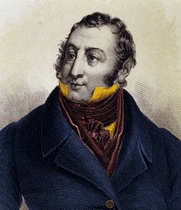 Gioacchino Rossini (1792-1868) portréja, 19. századi metszet. alkotó: Unknown artist