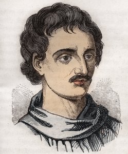 Giordano Bruno (1548-1600) olasz domonkos szerzetes, filozófus, matematikus, költő és asztrológus portréja. alkotó: Unknown artist
