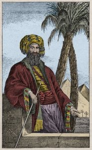 Giovanni Battista (Gianbattista) Belzoni (1778-1823) olasz felfedező és régész portréja, aki fontos régészeti felfedezéseket tett Egyiptomban - Giovanni Battista Belzoni (1778-1823) olasz felfedező és régész portréja, metszet alkotó: Unknown artist