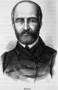 Giuseppe Mazzini olasz hazafi és forradalmár portréja (1805 vagy 1808-1872) alkotó: Unknown artist