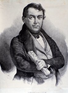 Giuseppe Saverio Mercadante portréja (litográfia) alkotó: Unknown artist