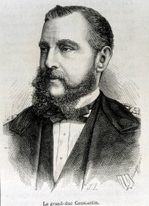 Konstantin nagyherceg (1779-1831), lengyel alelnök portréja. század végi metszet a „Histoire de France”-ban, H. Martin. alkotó: Unknown artist