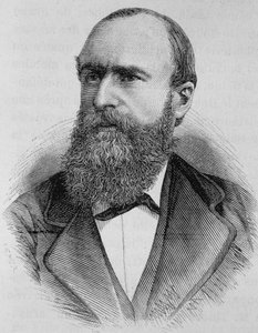 Gustave Flourens (1838-1871) portréja. század végi metszet a „Histoire de France”-ban, H. Martin. alkotó: Unknown artist