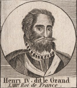 Henrik (1553-1610) francia király portréja – IV. Henrik (1553-1610) francia király portréja – metszet az „Instruction sur l